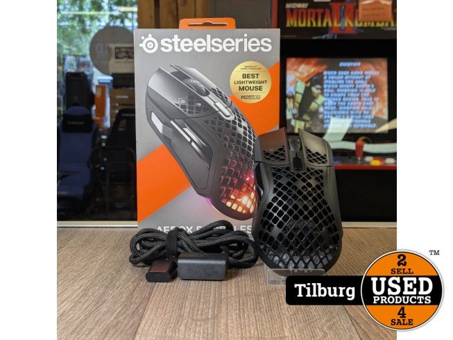 Steelseries Aerox 5 Wireless Gaming Muis Nette staat, Steelseries, Zo goed als nieuw, Support@steelseries.com, 1150 18th St NW, Suite 106
Auburn, WA 98001
USA