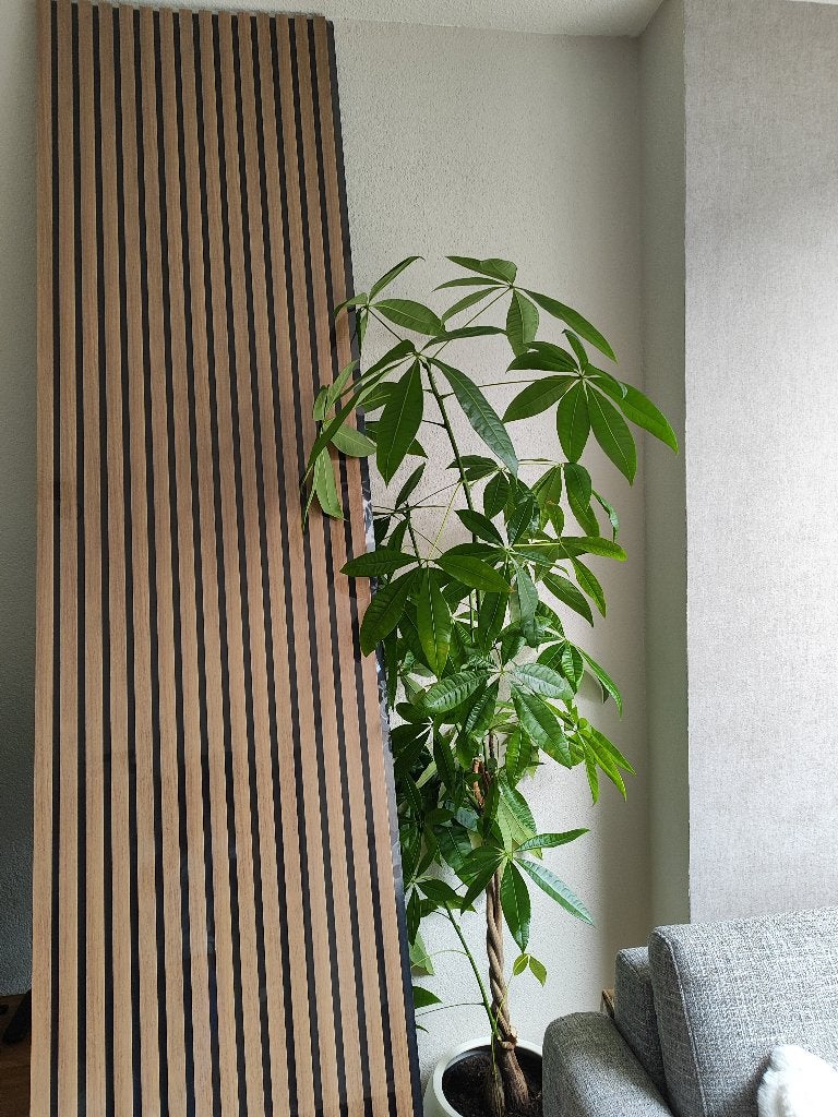 akoustische wandpanelen 270x60x20, 270 cm, Hout, Nieuw, Bruin