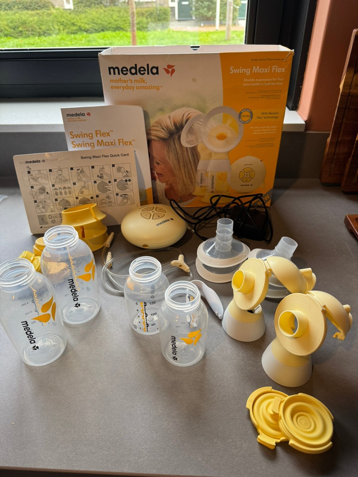Elektrische borstkolf - Swing maxi flex - Medela, Ophalen of Verzenden, Gebruikt, Borstkolf, Medela