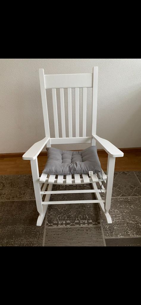 Witte ikea schommelstoel, Ophalen of Verzenden, Zo goed als nieuw, Stoel(en)