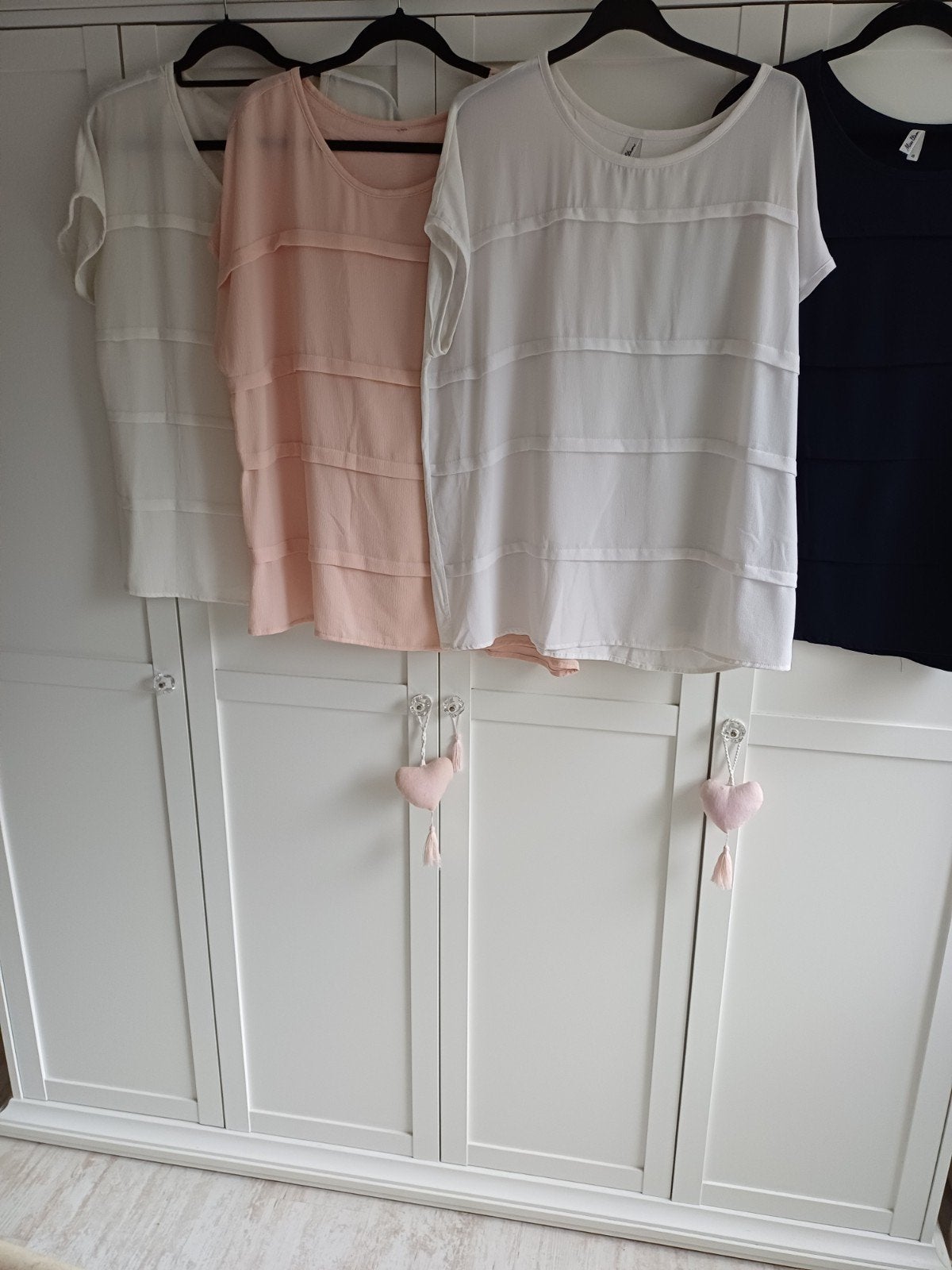 Miss Etam shirts: donkerblauw, zacht roze, spierwit en licht, Kleding | Dames, Zo goed als nieuw, Roze, Miss Etam, Shirt of Top