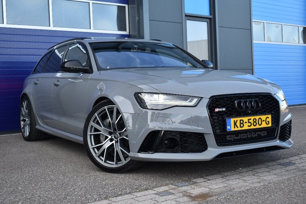 Audi RS6 C7.5 Nardo | Keramisch | 711PK | B&O | Pano | FULL, Automaat, Verwarmde buitenspiegels, Stationwagon, Particulier