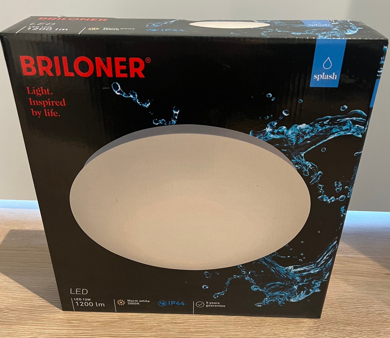 Briloner LED plafondlamp badkamer IP44 12W – Nieuw, Ophalen, Nieuw, Plafondlamp, LED