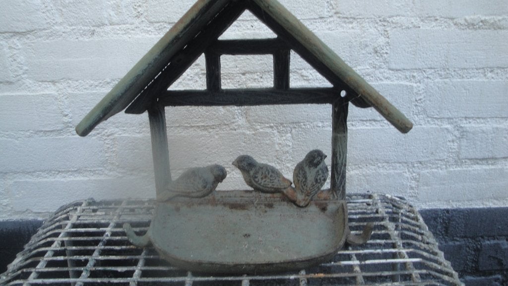gietijzeren wandvogel voer bak, Tuin en Terras, Ophalen of Verzenden, Nieuw