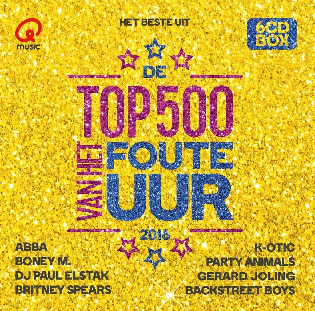 6 CD BOX Het Beste Uit De Top 500 Van Het Foute Uur 2016, Cd's en Dvd's, Ophalen, Zo goed als nieuw, Pop