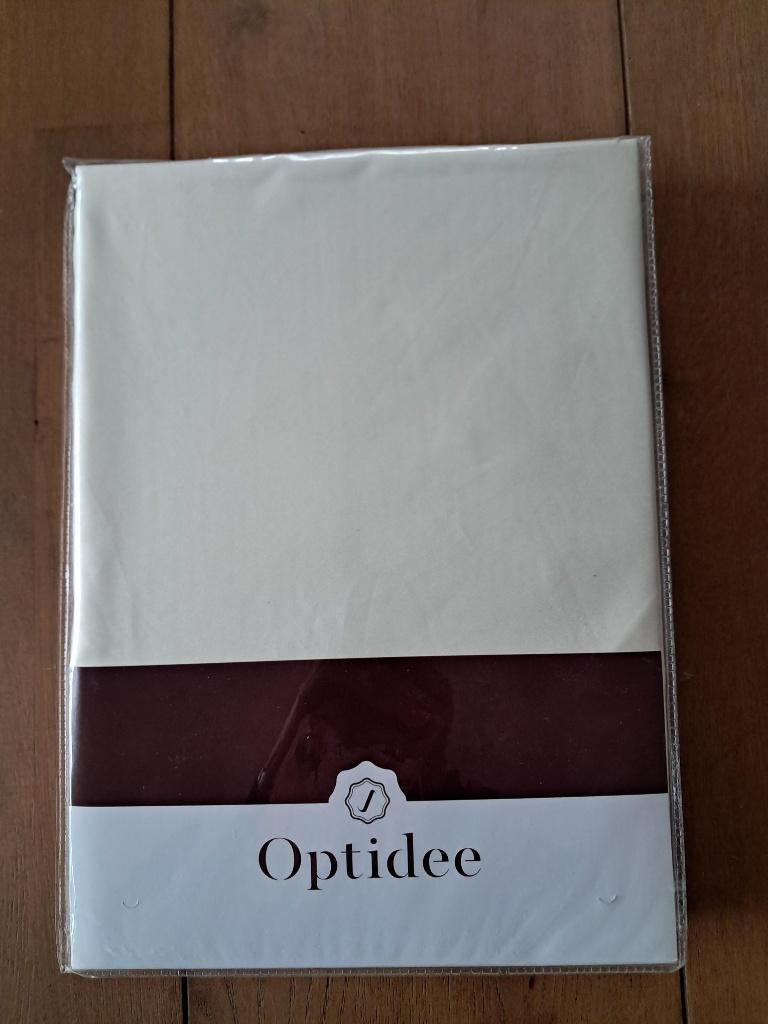 Optidee Optizijde Hoeslaken : Creme / Wit Maten : 180x200 cm, Huis en Inrichting, Overige maten, Nieuw, Ophalen of Verzenden, Wit