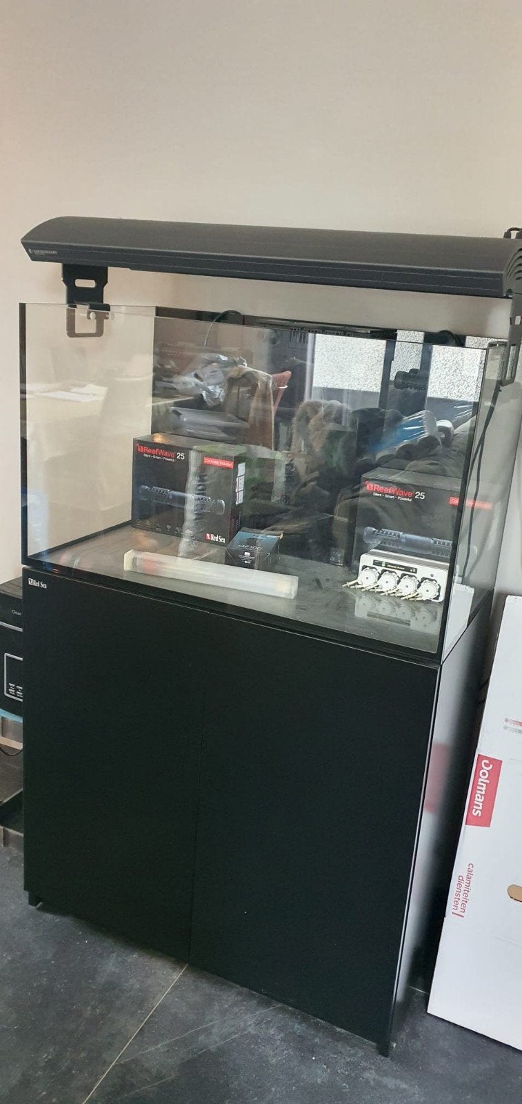 Te koop complete Red sea zeeaquarium, Dieren en Toebehoren, Vissen | Aquaria en Toebehoren, Ophalen, Leeg aquarium