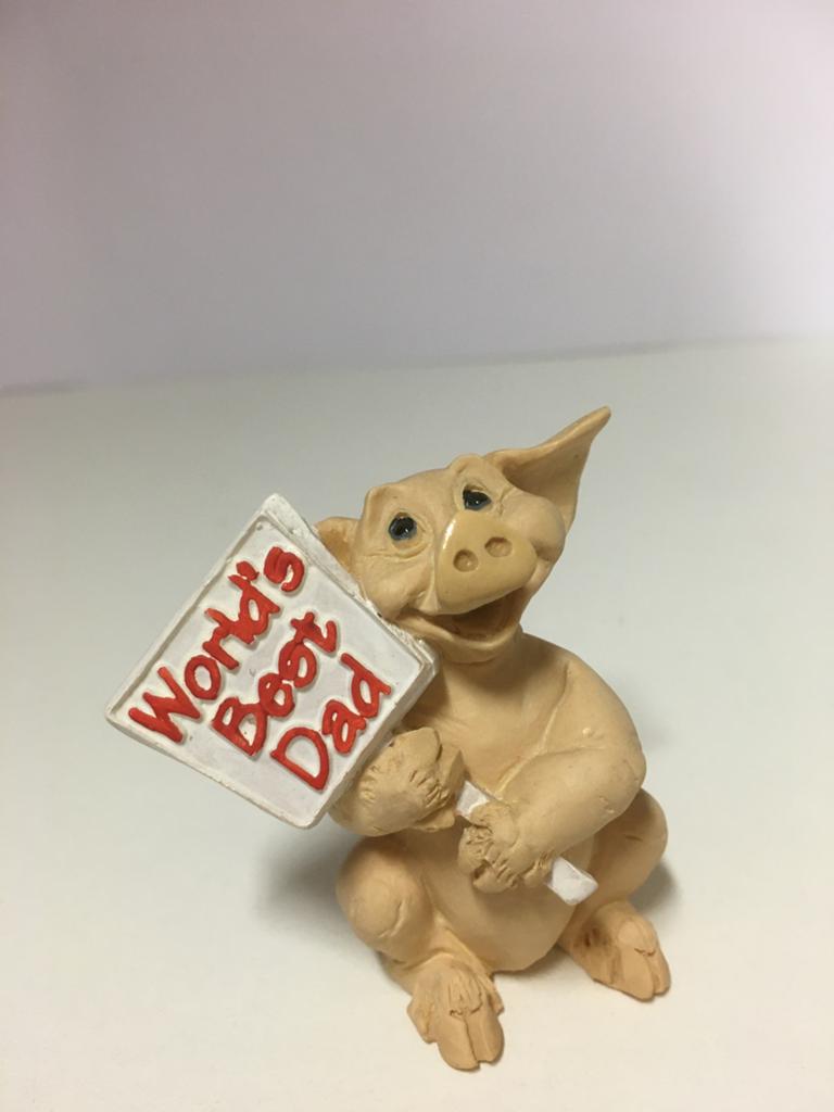 Holland Studio World's Best Dad (nieuw) varken big vader, Ophalen of Verzenden, Nieuw, Dier