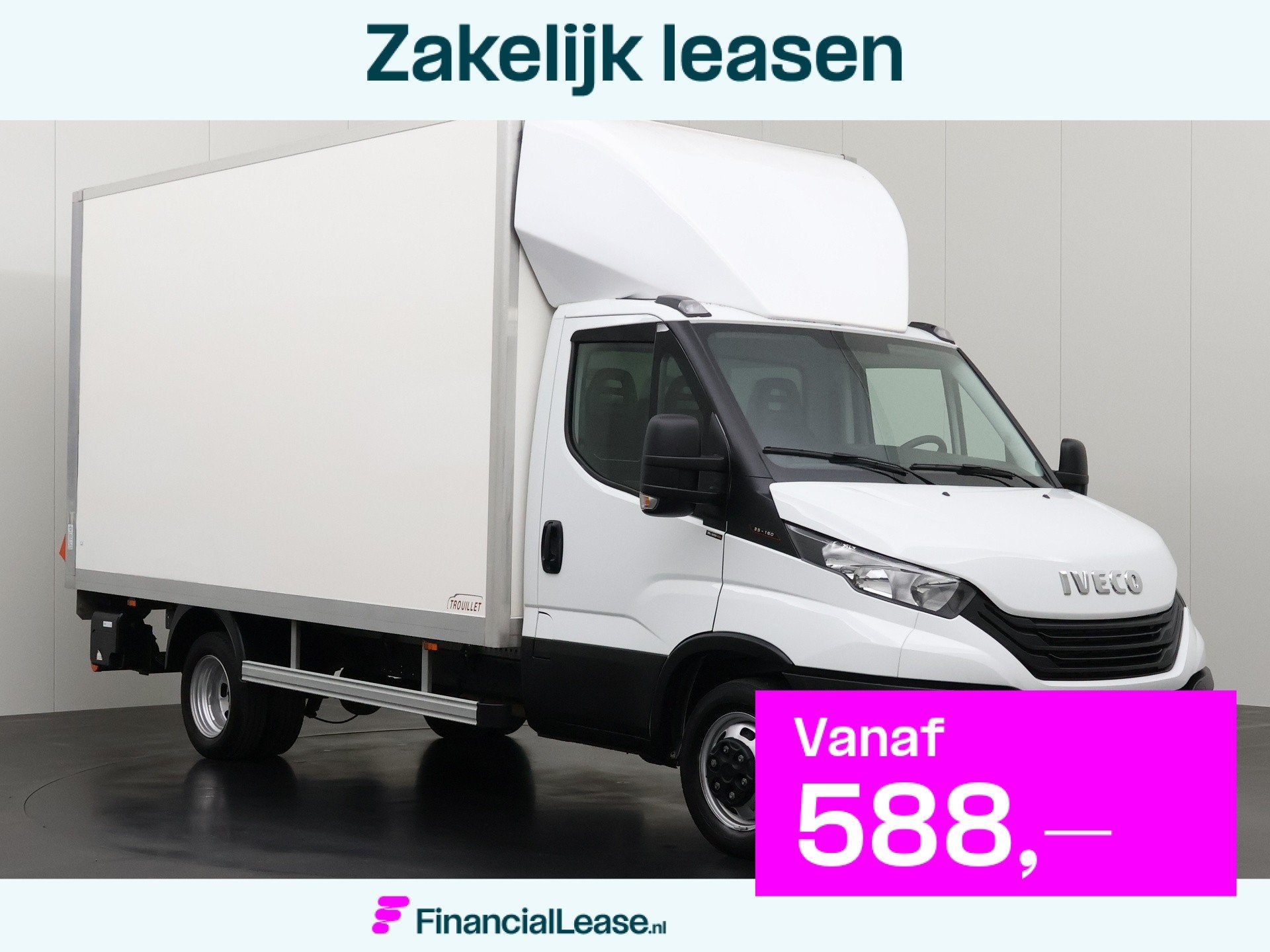 Iveco Daily 35C16 3.0 Bakwagen+Laadklep | Dakspoiler | Airco, Gebruikt, Euro 6, 156 pk, Iveco