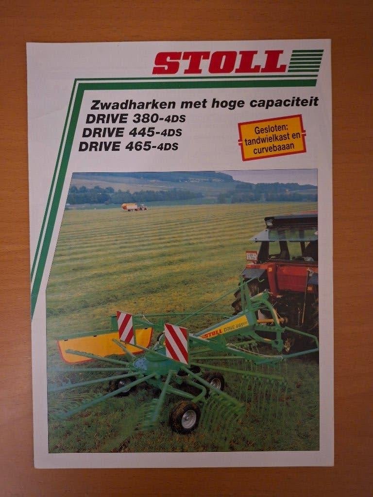 Folder Stoll zwadharken met hoge capaciteit, Ophalen of Verzenden, Gelezen, Tractor en Landbouw