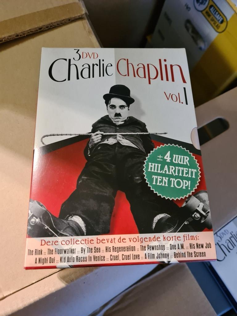 charlie chaplin dvd's   (d3, Ophalen of Verzenden, Zo goed als nieuw, Komedie, Alle leeftijden