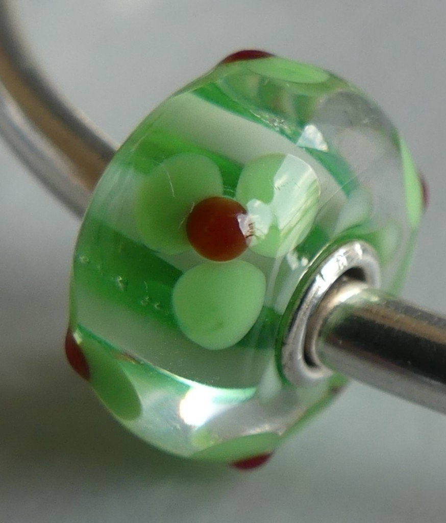 Trollbeads GROEN BLOEMEN UNIEKJE  **NIEUW**, -, Verzenden, -, Nieuw