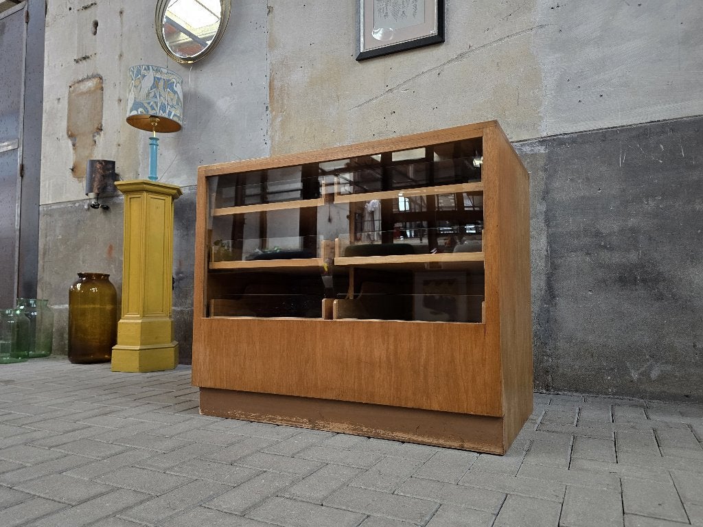 Jaren 60 Duitse Toonbank | Vintage Winkel Vitrine Laden Kast, Gebruikt, Ophalen of Verzenden, Vintage Jaren 60 70 Mid Century