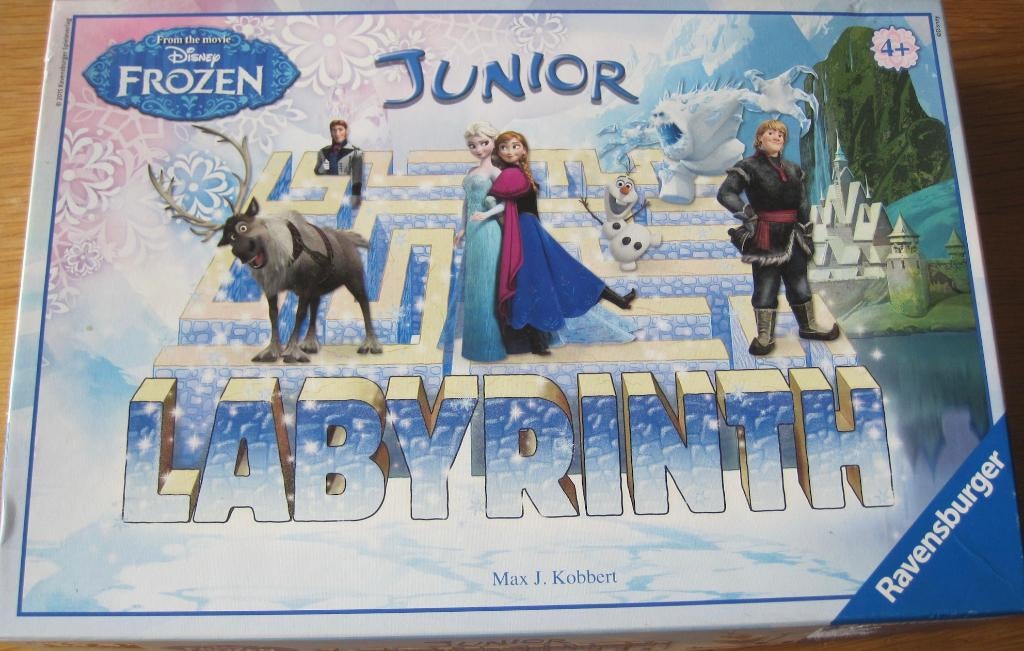 bordspel Junior Labyrinth - thema Frozen, Een of twee spelers, Ophalen of Verzenden, Zo goed als nieuw, Ravensburger