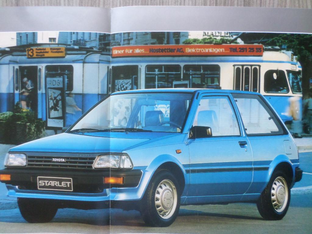 Toyota Starlet 1985 Brochure, Ophalen of Verzenden, Zo goed als nieuw, Toyota