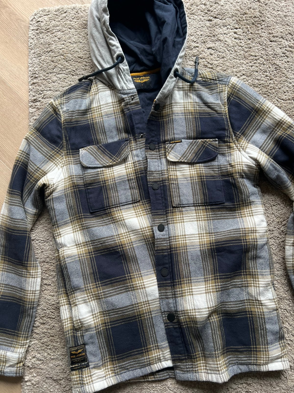 Te koop shirt:jack met capuchon van PME legend, Ophalen of Verzenden, Zo goed als nieuw, Maat 46 (S) of kleiner, Meerkleurig