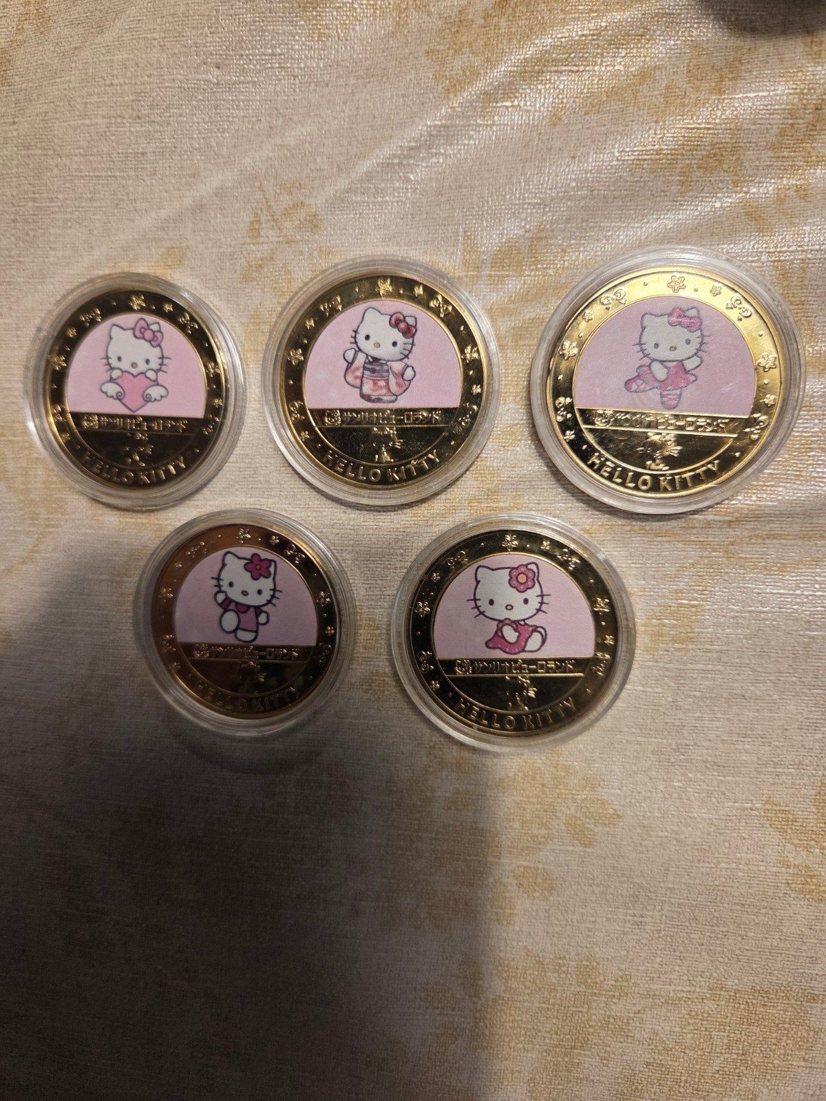 Hello Kitty Munten Collectie - 5 Stuks, Ophalen of Verzenden, Nieuw