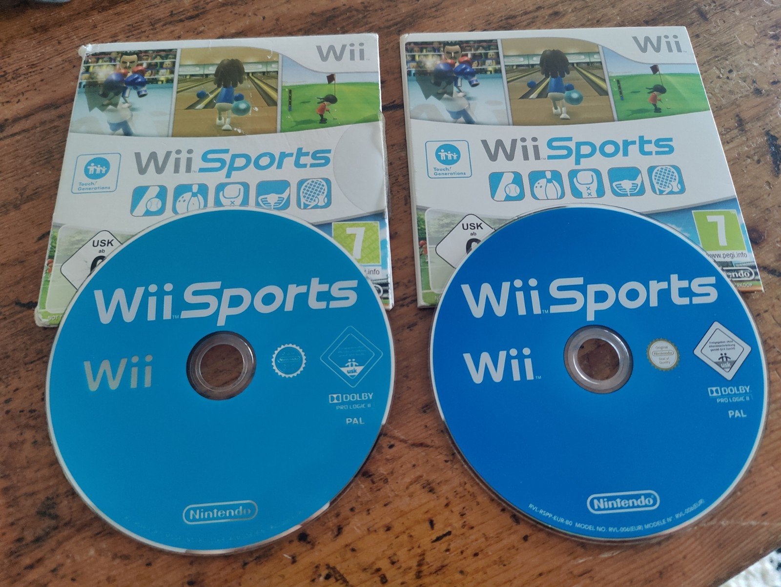 Wii Sports (2 exemplaren) - Nintendo Wii, Spelcomputers en Games, 3 spelers of meer, Ophalen, Sport, Vanaf 3 jaar