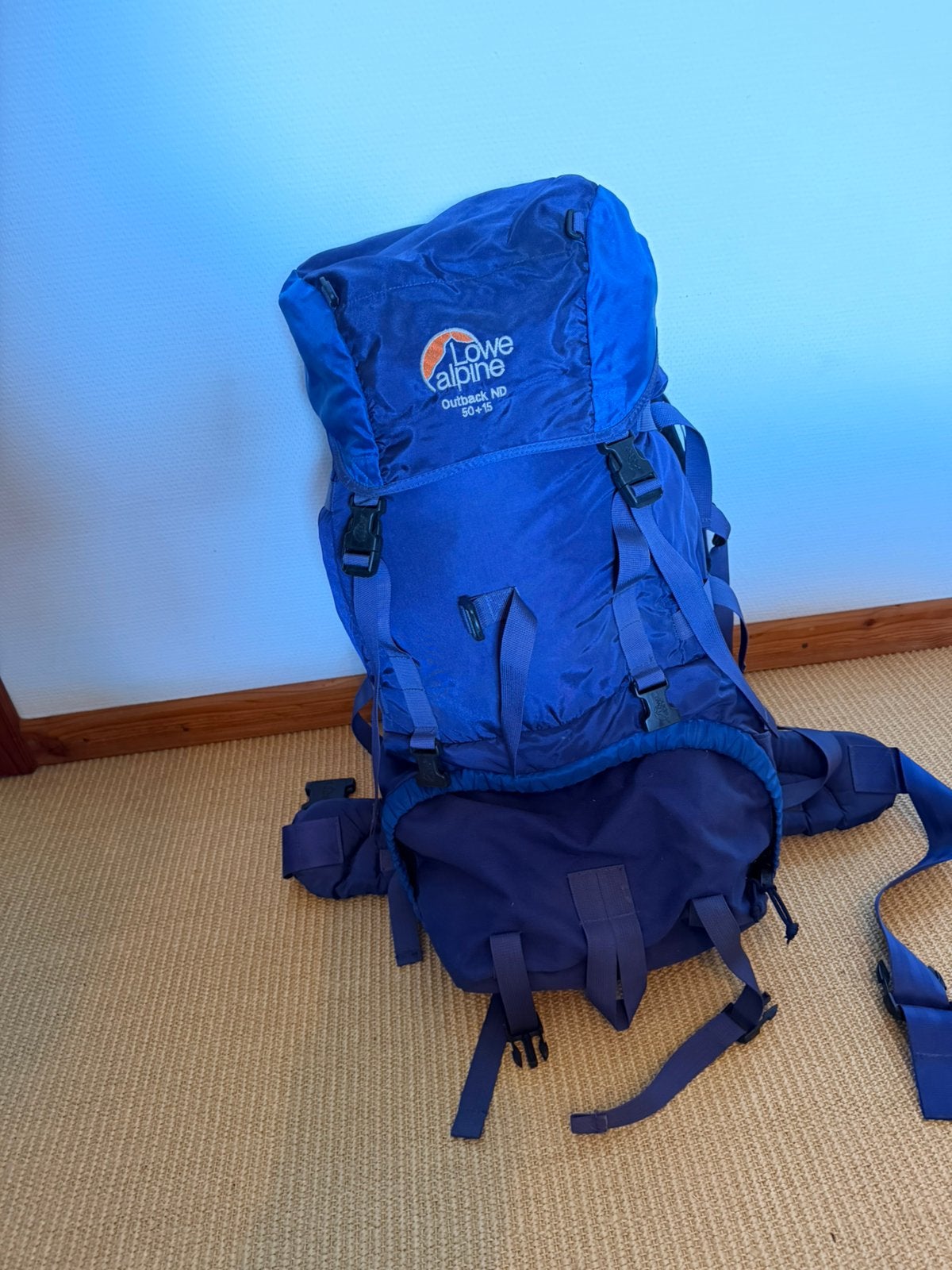 Trekking rugzak Lowe Alpine 50+15 kg, Sport en Fitness, Verzenden, Zo goed als nieuw, Rugzak