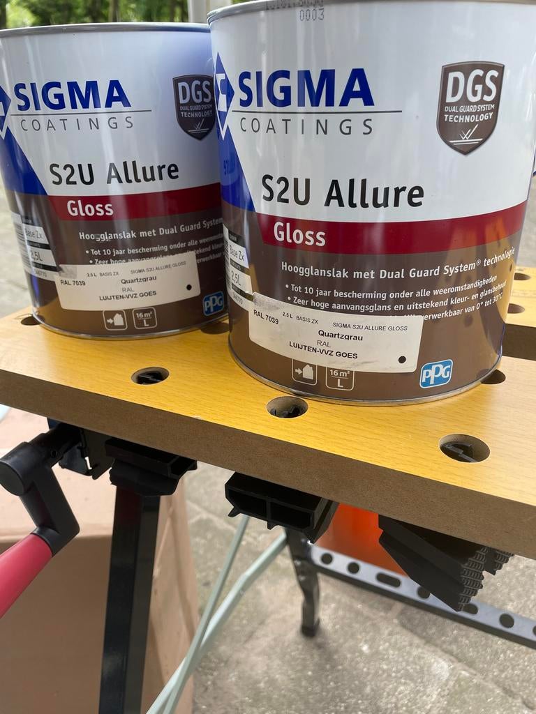 Sigma S2U Allure Gloss RAL 7039, Nieuw, Ophalen of Verzenden, Lak, Grijs