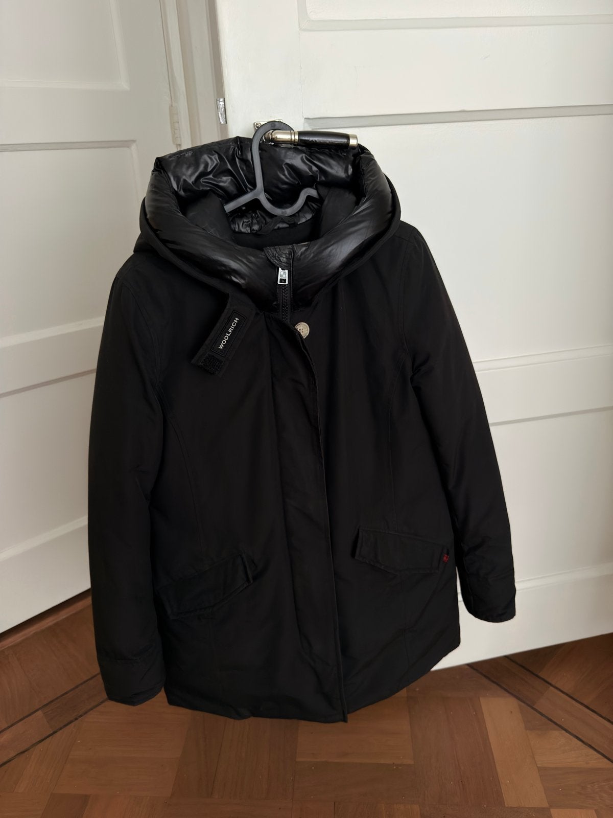Woolrich Arctic Parka in Ramar Cloth Zwart - Maat S, Ophalen, Zo goed als nieuw, Maat 36 (S), Zwart