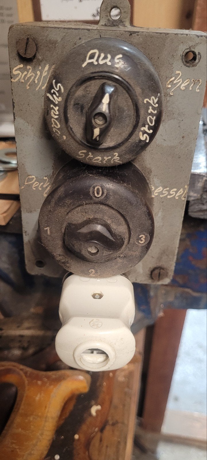 Vintage Schakelkast / Bedieningspaneel - Industrieel, Ophalen