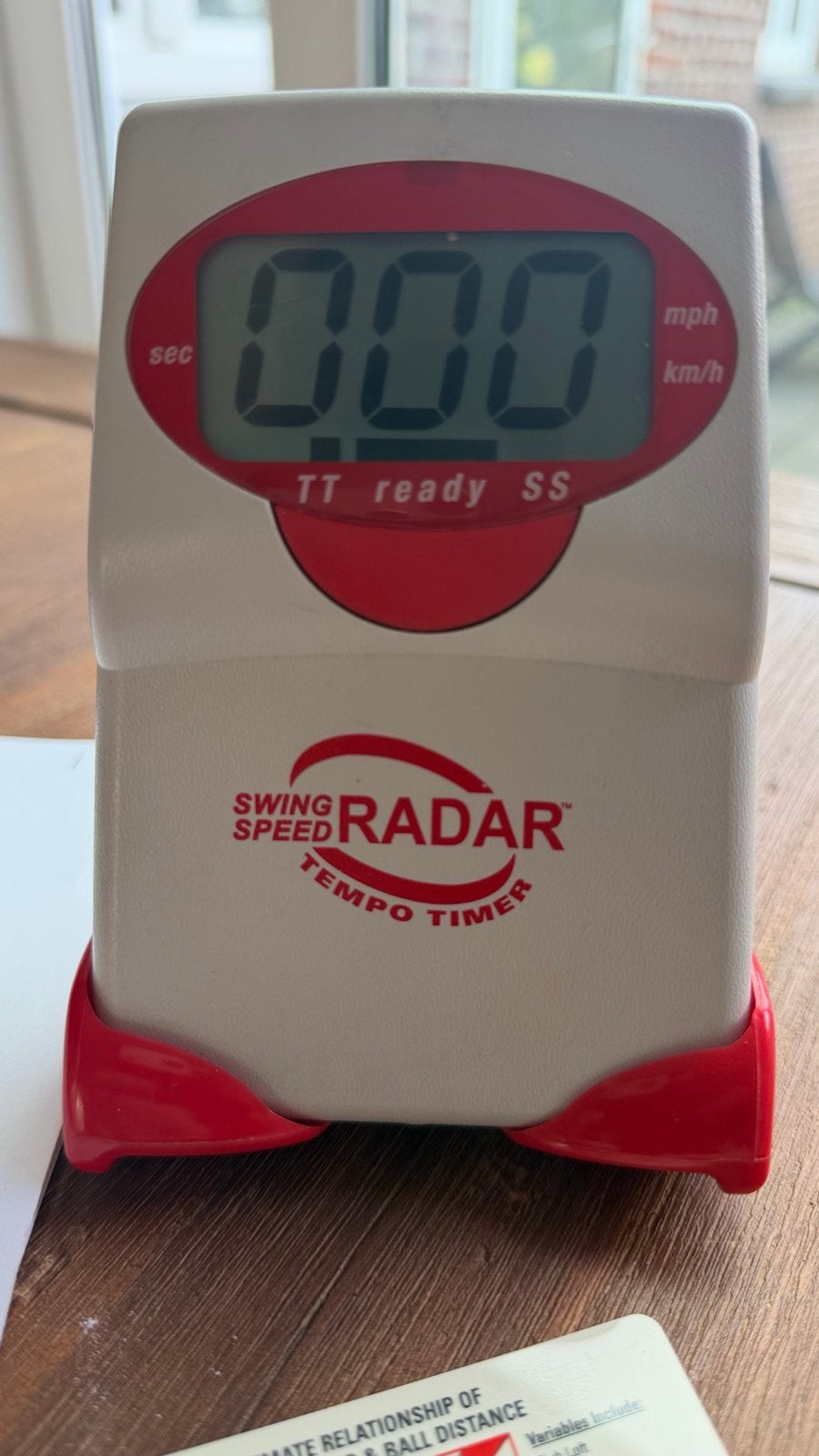 Golf Swing Speed Radar Tempo Timer - Verbeter je swing!, Ophalen of Verzenden, Gebruikt, Overige typen, Overige merken