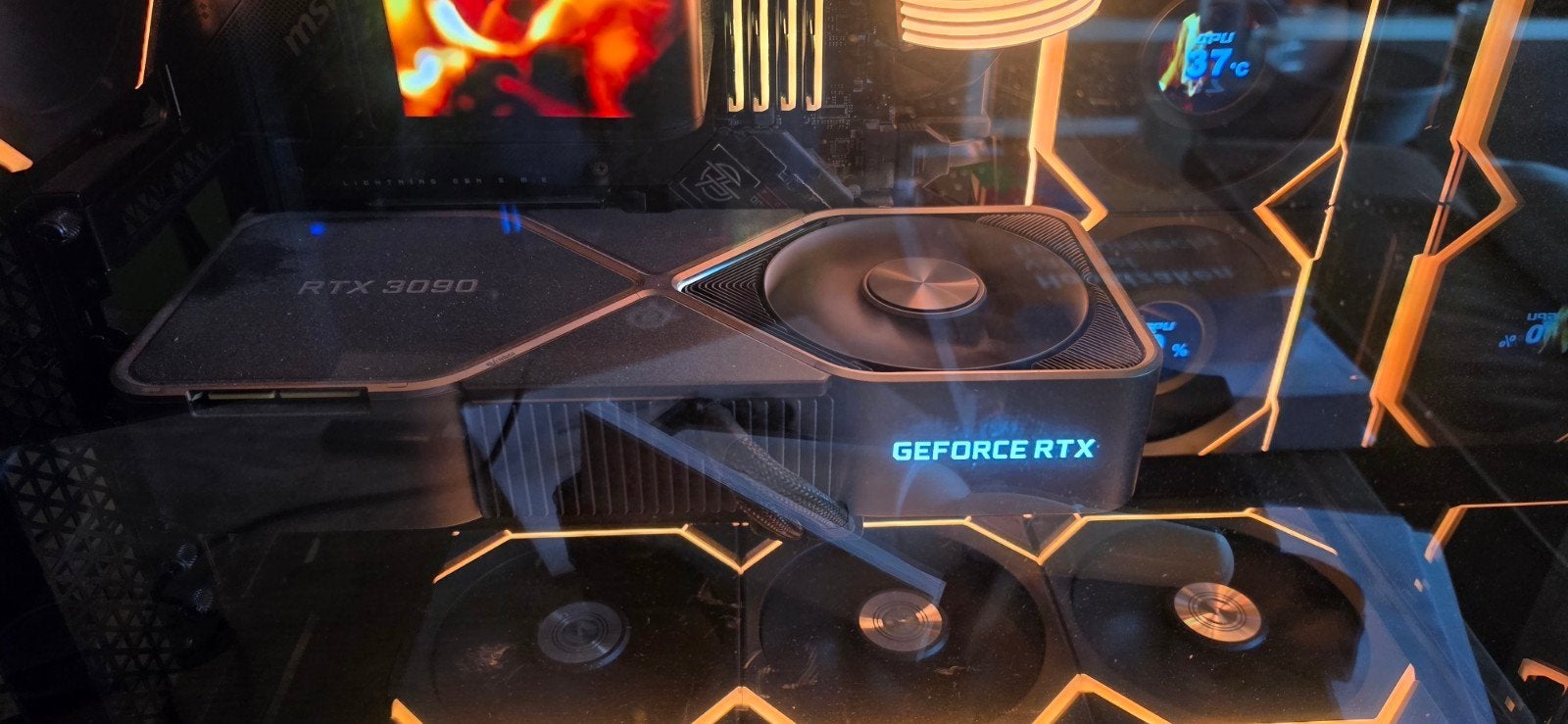 NVIDIA GeForce RTX 3090 FE Founders Edition, Computers en Software, GDDR6, PCI-Express 4, Ophalen of Verzenden, Zo goed als nieuw