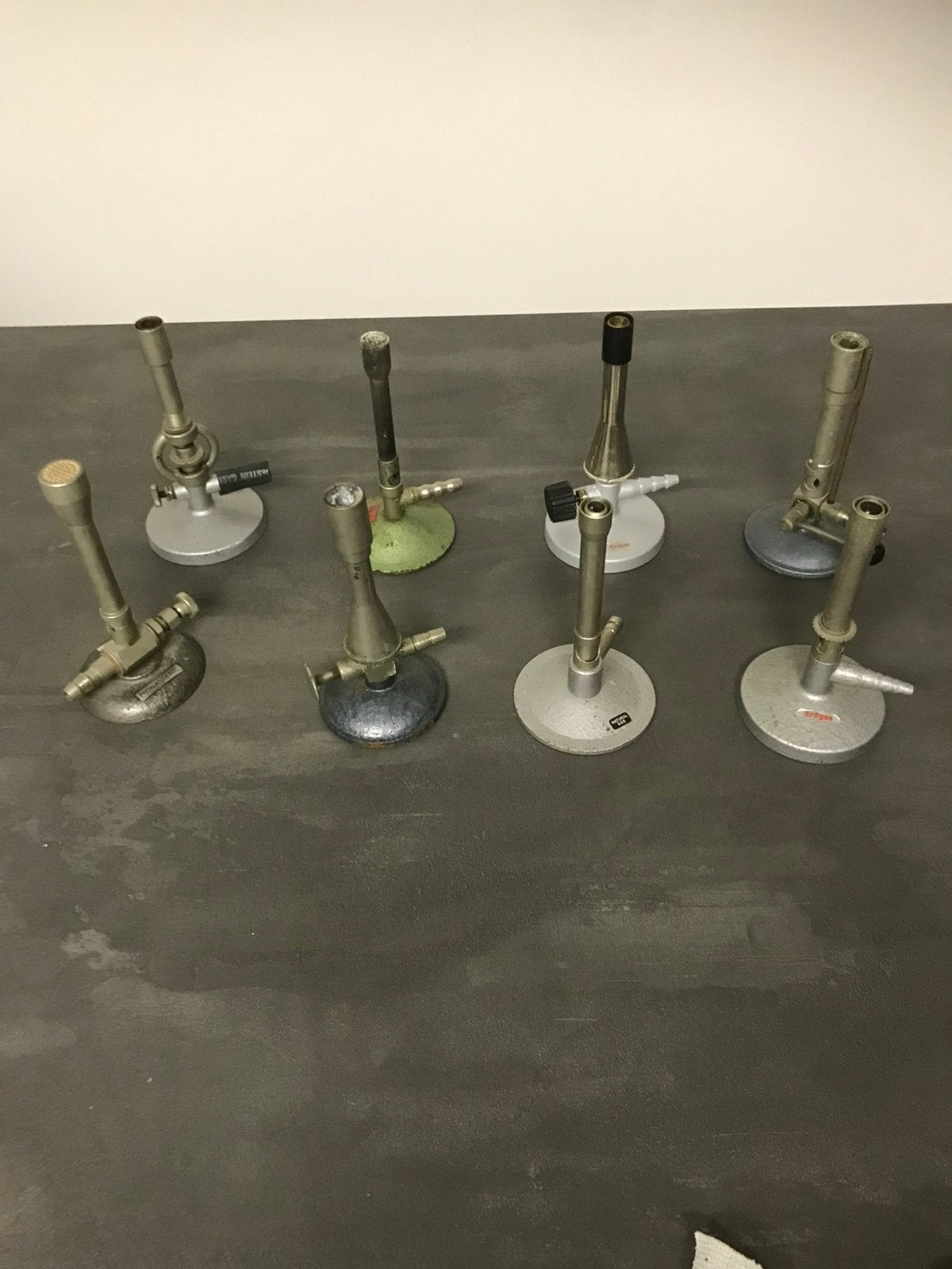 Gasbranders laboratorium bunsenbrander, Antiek en Kunst, Ophalen of Verzenden