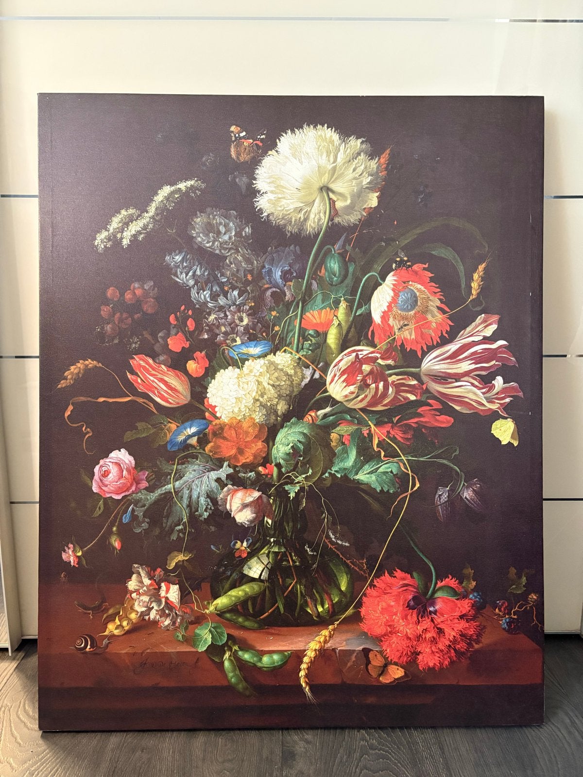 Schilderij bloemenstilleven, 80x100 cm, perfecte staat, Ophalen
