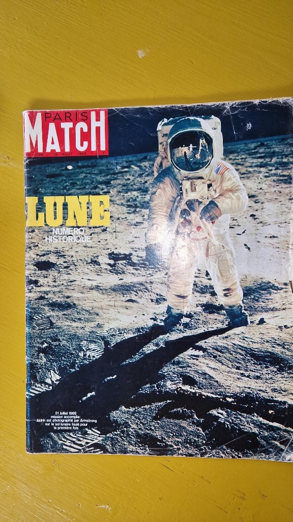 Paris match, 16 aug 1969 maanlanding Apollo, Ophalen of Verzenden, Gebruikt