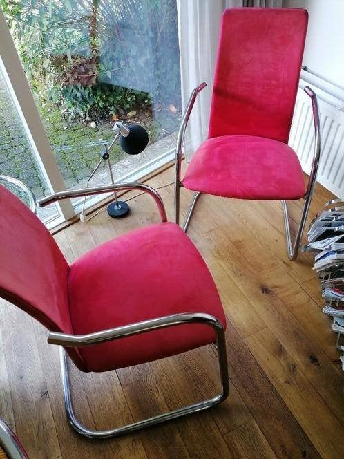 Effezeta Italy Stijl mid-century. Retro. Twee stuks., Huis en Inrichting, Ophalen, Gebruikt, Stof, Twee