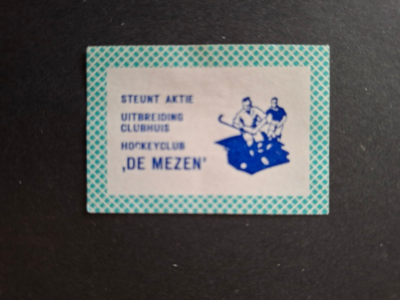 Luciferetiket, Hockeyclub"De Mezen"steunt aktie uitbr.clubhu, Verzenden, Zo goed als nieuw, Luciferdoosjes of -merken
