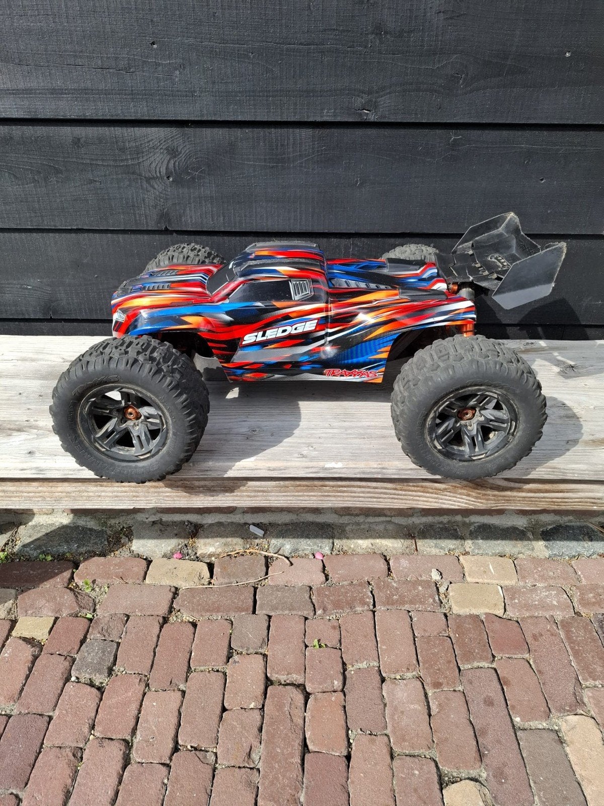 Traxxas Sledge 6S - Nette staat, Gebruikt, Auto offroad, RTR (Ready to Run), Schaal 1:8