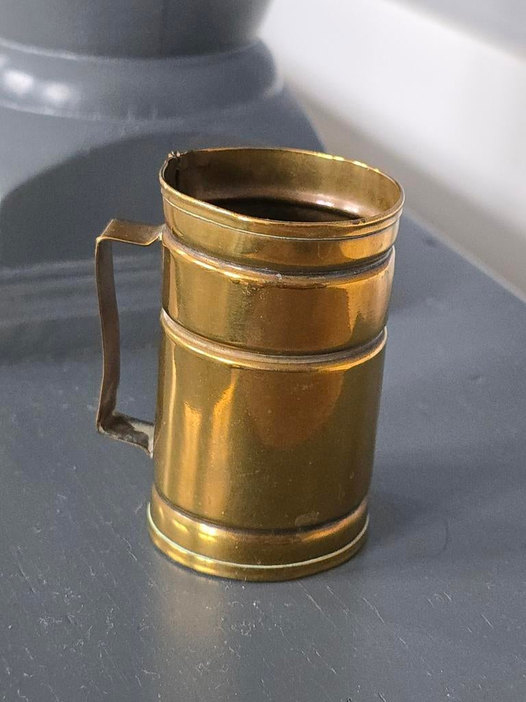 Antiek koperen koofieloodje- koffiemaatje- koffieschepje €9, Ophalen of Verzenden, Koper