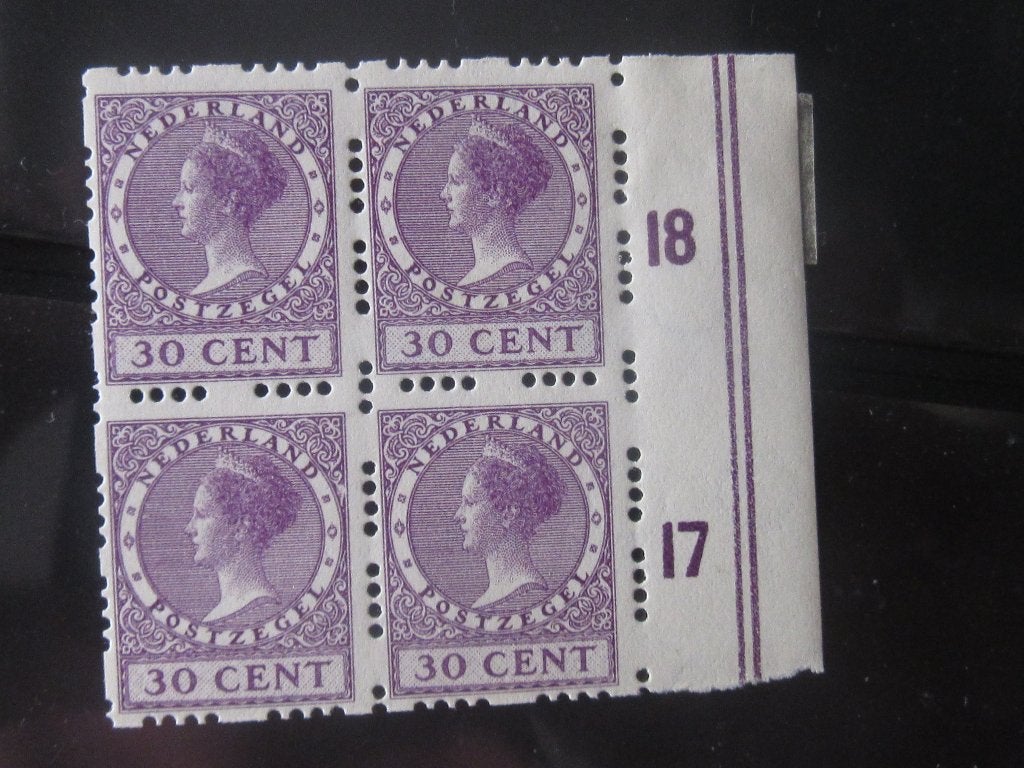 Nico Nederland Roltanding 53 Blok v.4 Postfris z.plakker, Ophalen of Verzenden, T/m 1940, Postfris