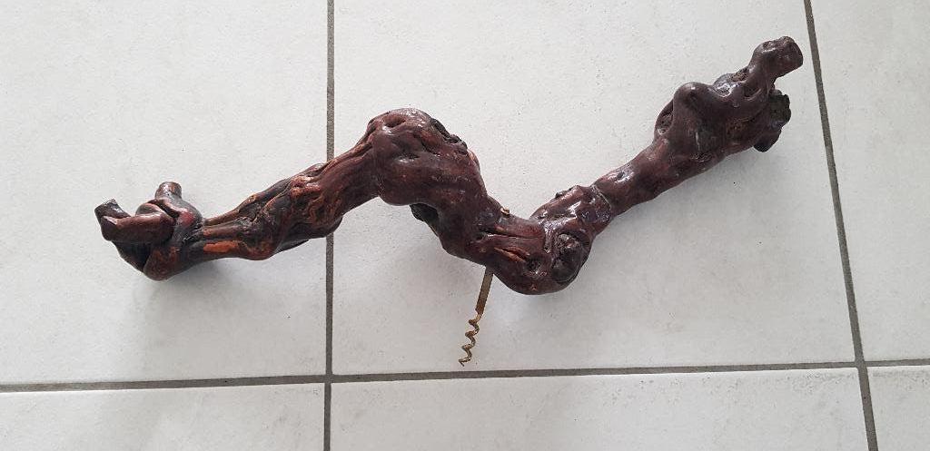 Kurkentrekker wijnrankhout 54 cm, Ophalen of Verzenden, Zo goed als nieuw, Hout, Bruin