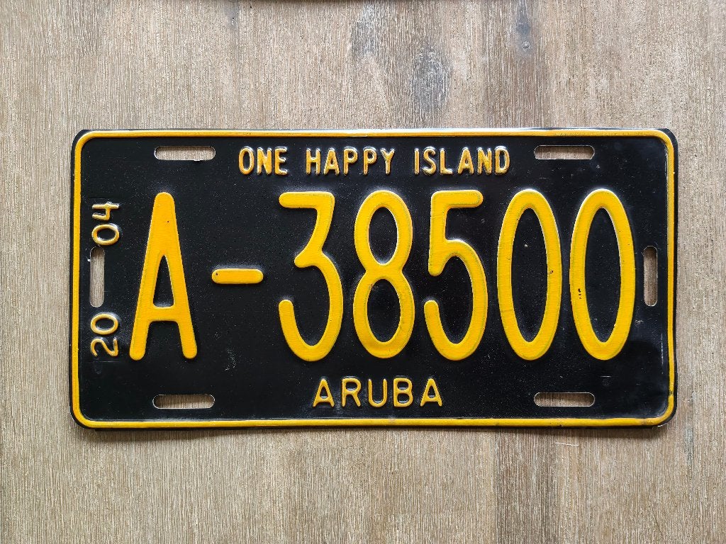 8090 nummerbord aruba a-38500 one happy island, Verzenden, Auto's
