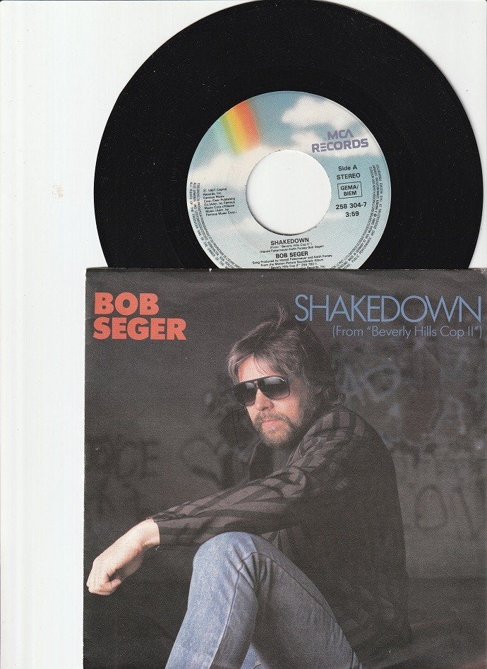 BOB SEGER  -  SHAKEDOWN  [VAN BEVERLY HILLS COP II]  [7''] /, Filmmuziek en Soundtracks, 7 inch, Zo goed als nieuw, Overige typen