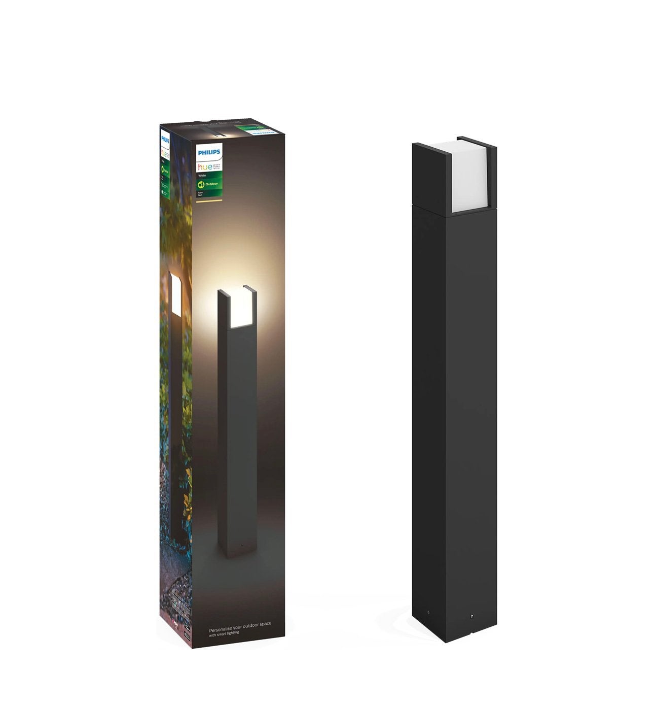 Philips Hue Outdoor Fuzo Sokkel (Hoog) White Ambiance, Tuin en Terras, Ophalen, Minder dan 50 watt, Netvoeding, Nieuw