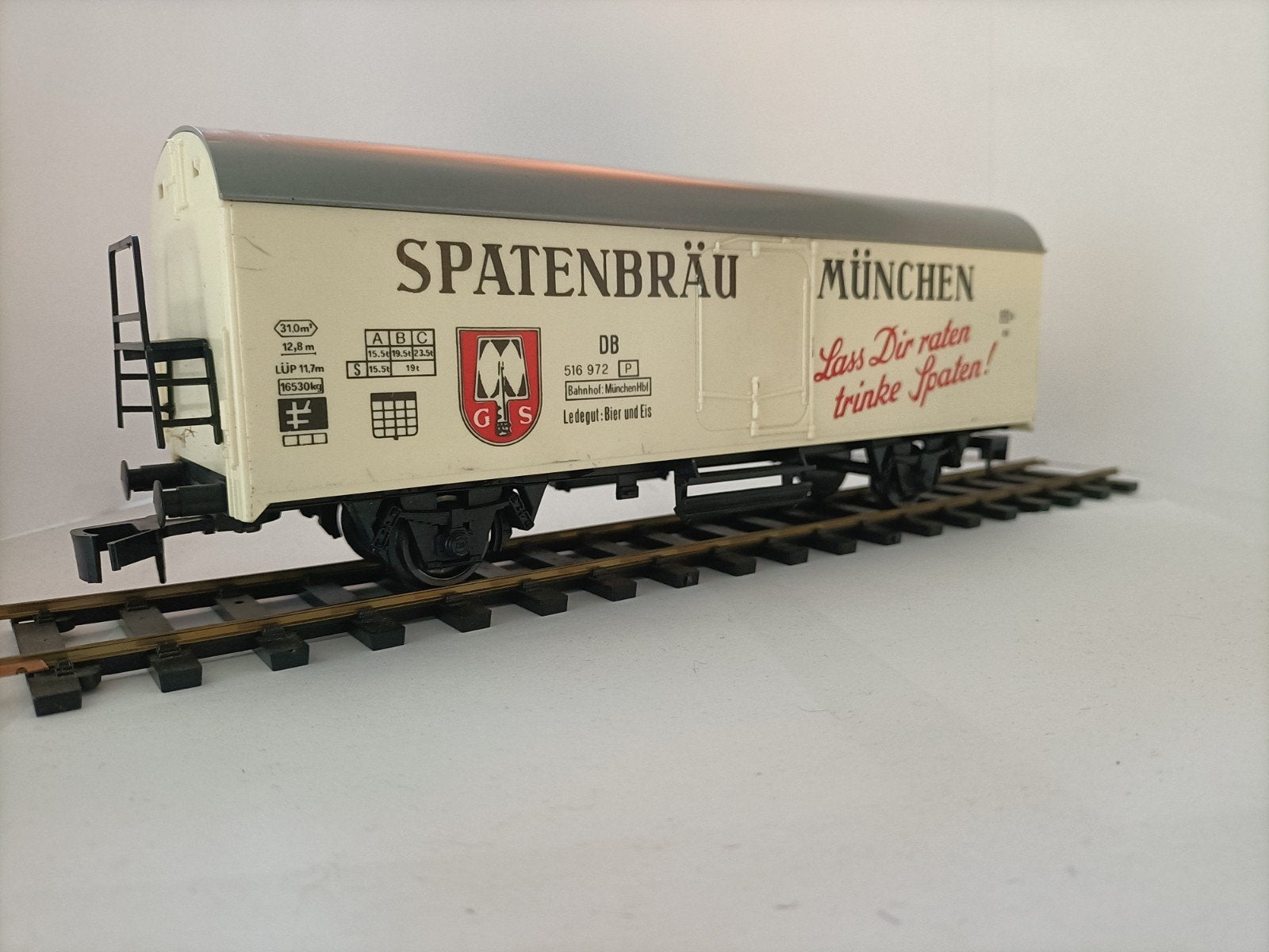 Mooie Spoor 0 Gekoelde Bierwagon – Spatenbräu München (Lima), Gebruikt, Gelijkstroom, Wagon, Ophalen