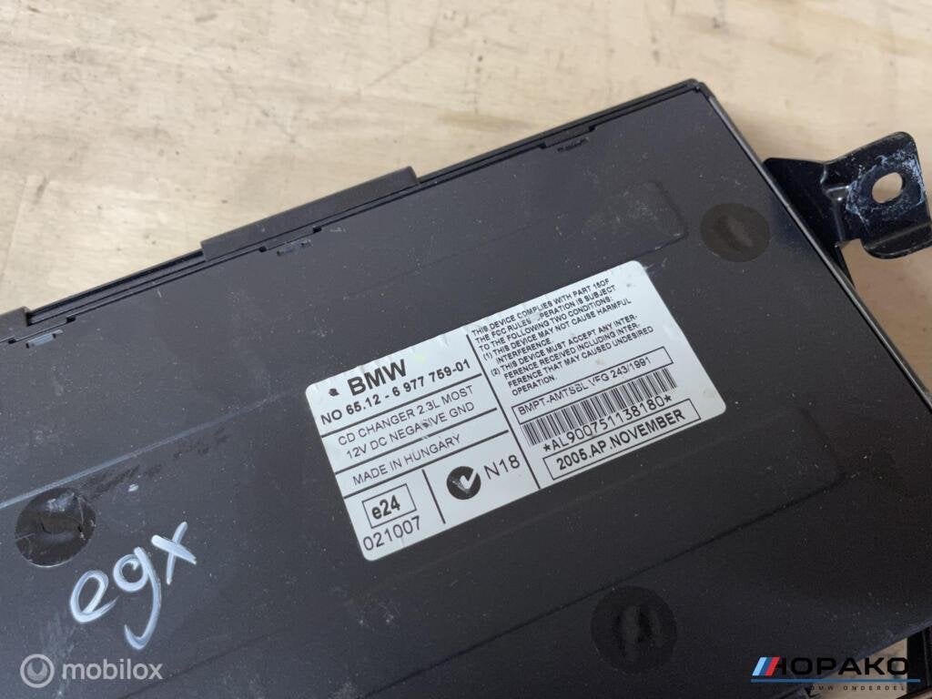 CD wisselaar BMW 1/3 serie e9x e8x | 6512697775901, Auto-onderdelen, Gebruikt, Einsteinlaan 5 rijswijk, Bmw, Ophalen of Verzenden