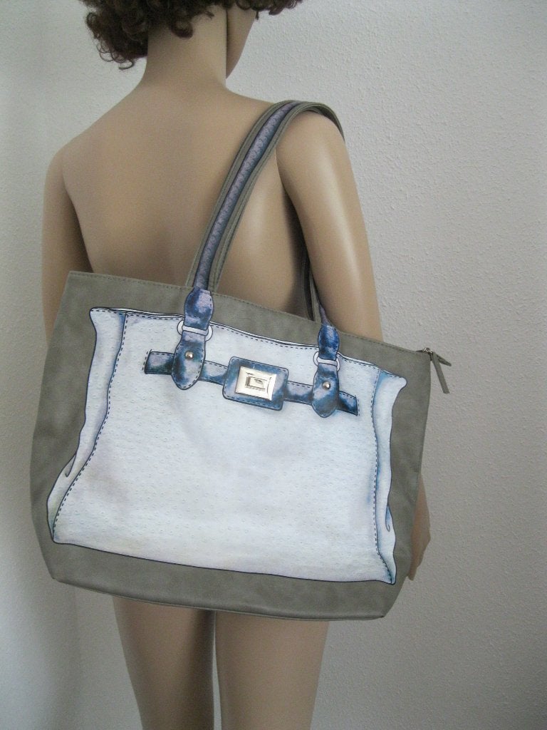 1 Graceland schoudertas - handtas - shopper 31X44 cm., Ophalen of Verzenden, Gebruikt, Overige kleuren, Shopper