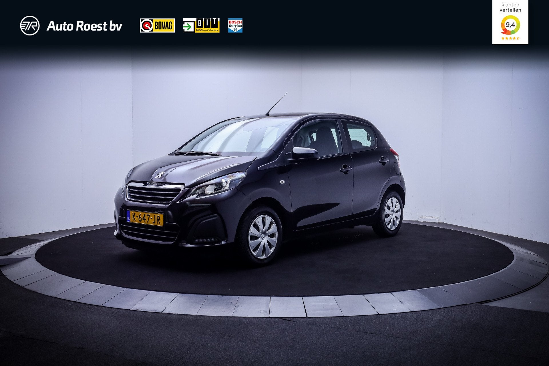 Peugeot 108 1.0 e-VTi Active AIRCO | BLUETOOTH | DAB, Auto's, Peugeot, Stof, Gebruikt, 4 stoelen, Zwart