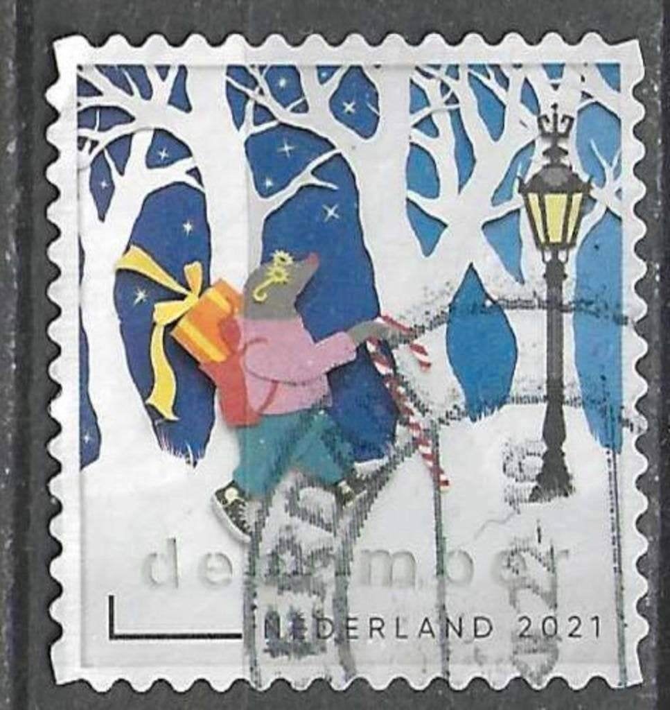 Nederland 2021 - Yvert 4004 - Kerstscenes (ST), Postzegels en Munten, Verzenden, Gestempeld