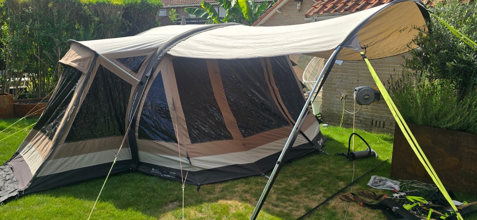 Outwell Concorde 5 SATC opblaasbare tent (2017), Ophalen, Gebruikt, Tot en met 5