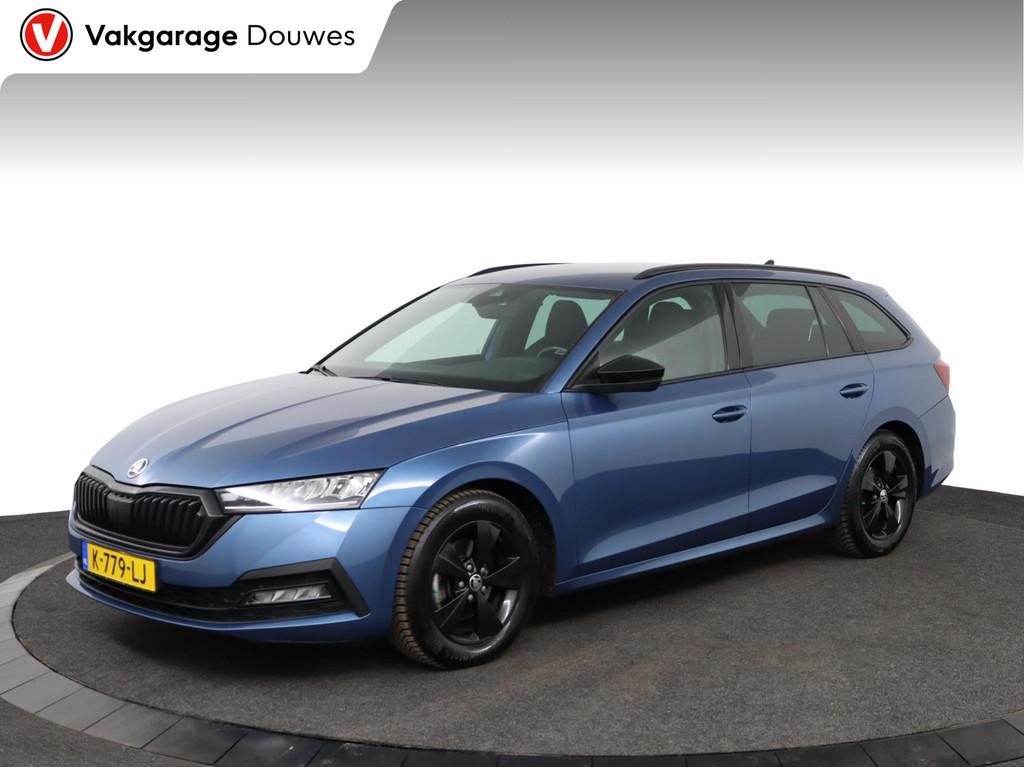 Skoda Octavia Combi Combi 1.0 e-TSI Sport Business |NAP |1e, Auto's, Gebruikt, Euro 6, Blauw, 23 km/l