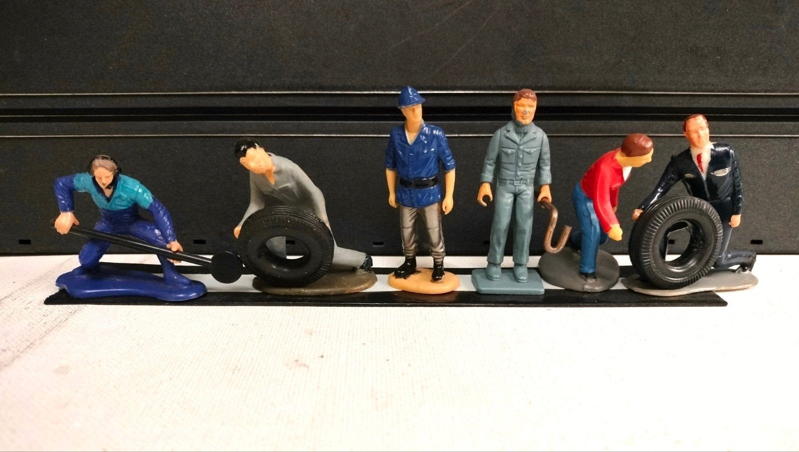 Racebaan scenery poppetjes baanfiguren en tribune figuren..., Verzenden, Elektrisch, Carrera