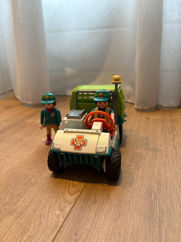 Playmobil Safari Voertuig met 3 Figuren en Accessoires, Ophalen of Verzenden, Zo goed als nieuw, Tractor of Landbouw, Overige merken