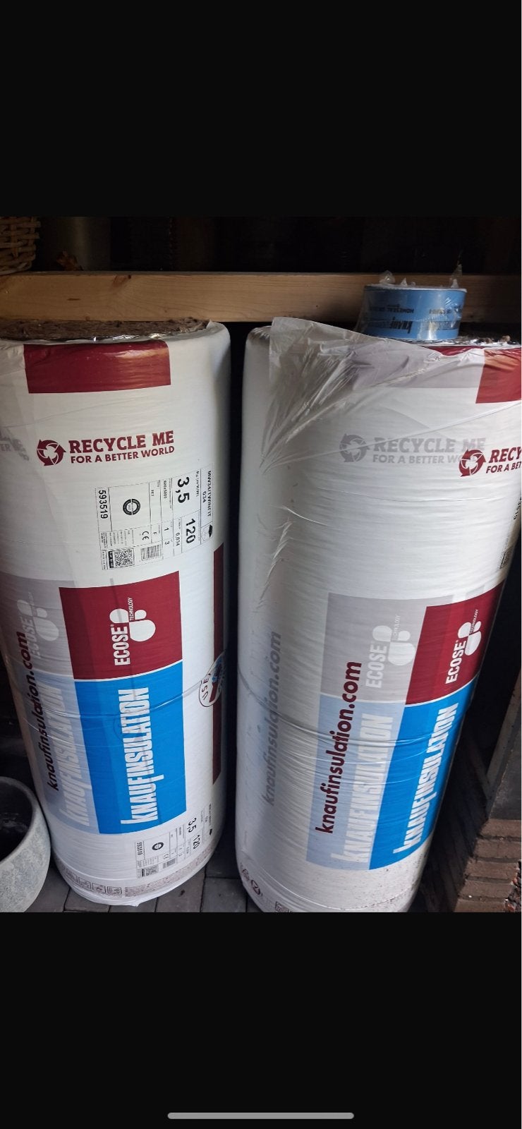 Knauf Isolatie MW34/TWINFIT Glaswol 120mm, 10 tot 15 m², 12 cm of meer, Nieuw, Ophalen of Verzenden